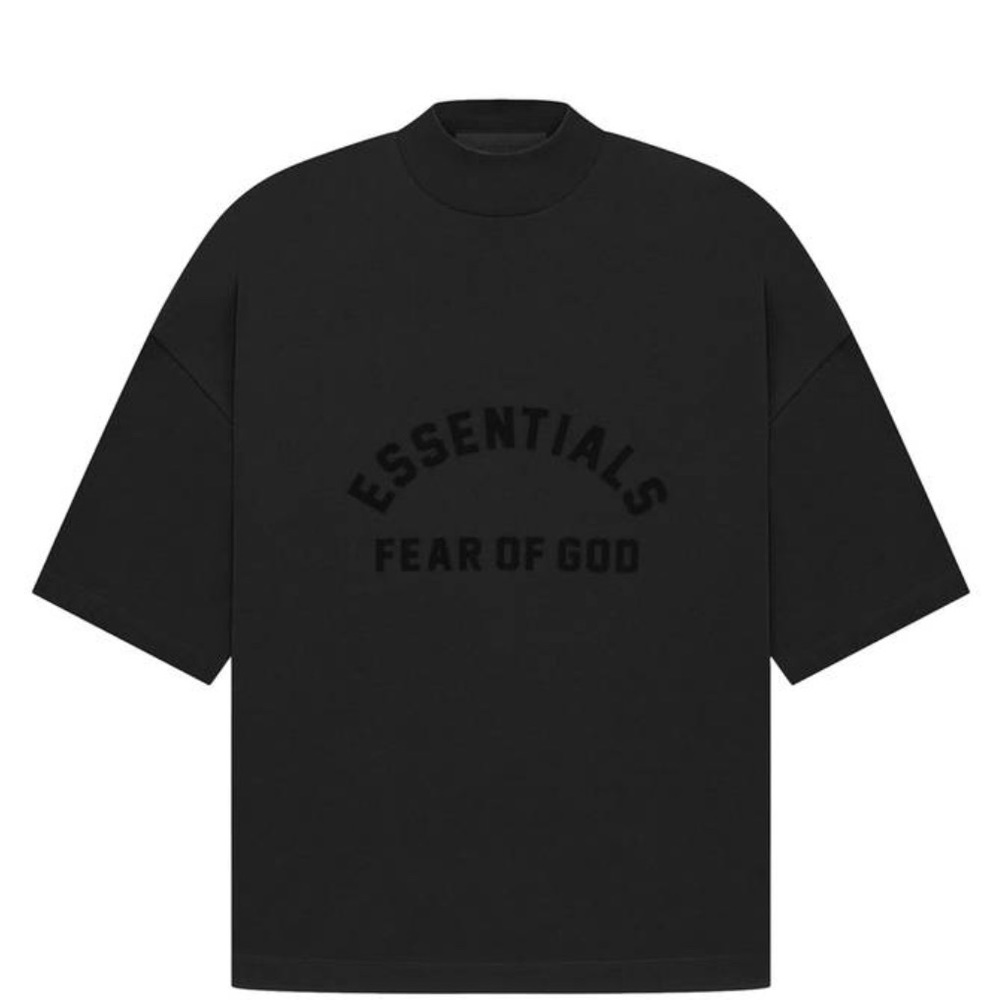 Fear of god essential tee jet black